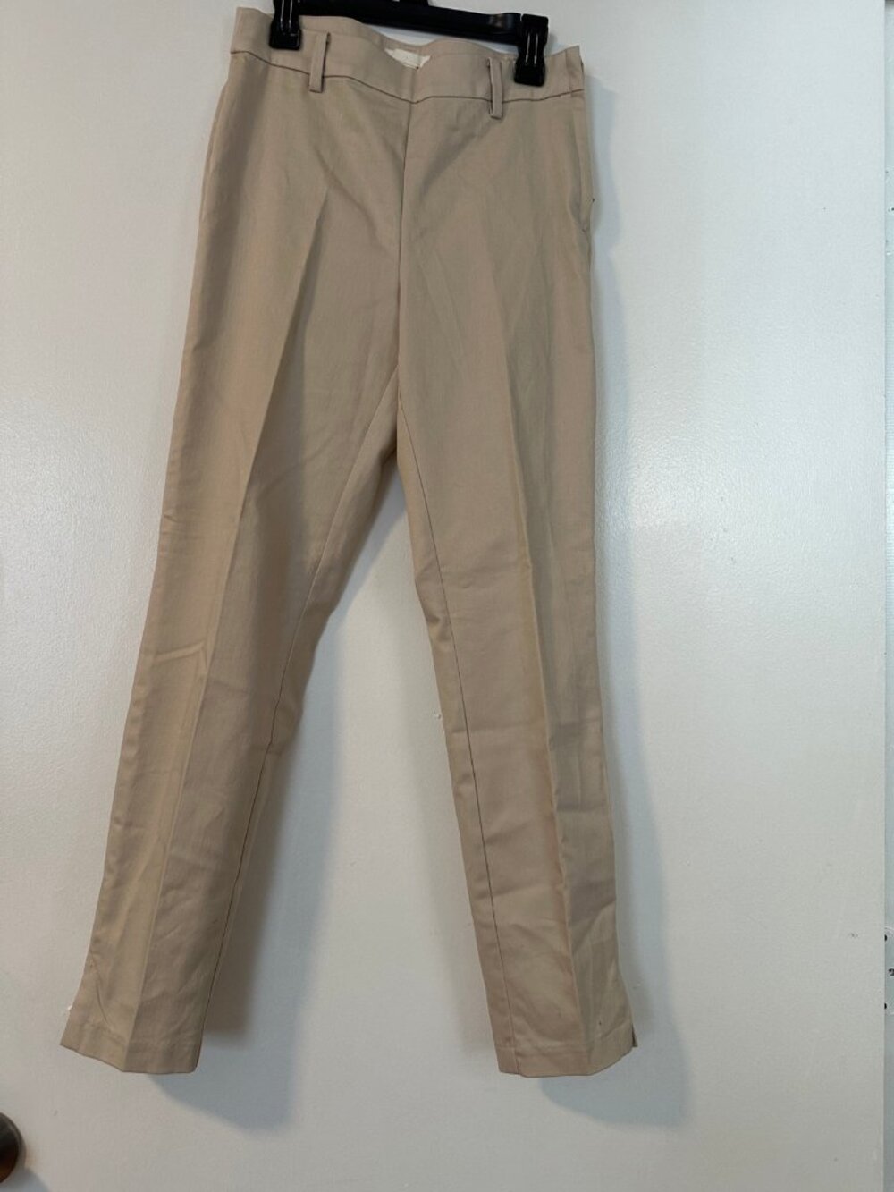 H&M Beige Straight-Leg Dress Trousers US 4 Like New